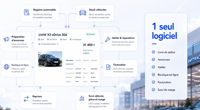 Écosystème du logiciel automobile ENYTRACK