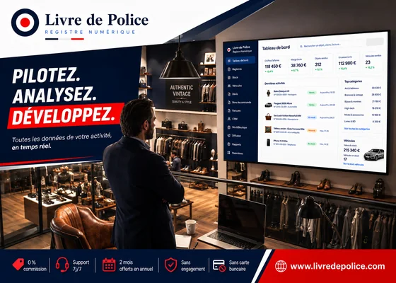 Les données du registre présentées dans le tableau de bord ENYTRACK